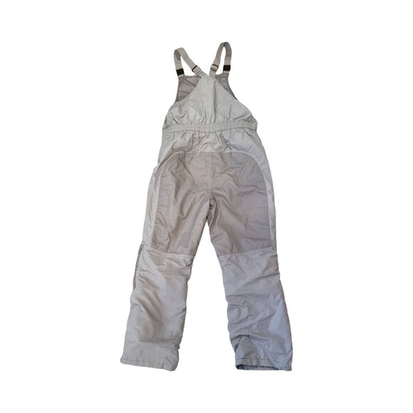 Lands End Unisex Gray Insulated Snow Bib Overalls 20H Nylon & Polyester - Picture 3 of 8